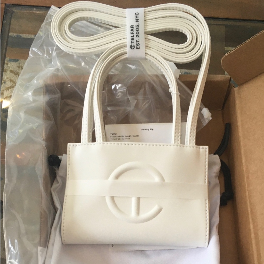 Telfar white small bag - brand new